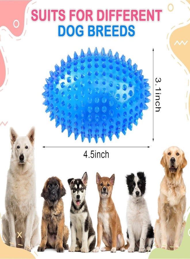 KsPups لعبة كرة قدم شائكة تصدر صوتاً من KsPups، قطعة واحدة، مقاس 4.5 بوصة، مناسبة للكلاب المتوسطة والكبيرة، كرات شائكة للمضغ، ألعاب مضغ للجراء، مناسبة للكلاب التي تميل للمضغ بقوة، لعبة تدريب للكلاب، اللون حسب المتوفر - Image 2